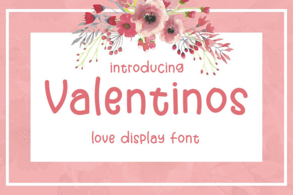 Valentinos Font Poster 1