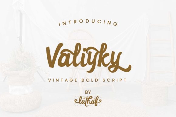 Valiyky Font Poster 1