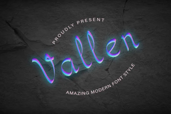 Vallen Font Vallen Font Poster 1