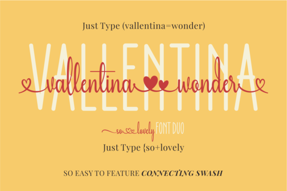 Vallentina Wonder Font Poster 2