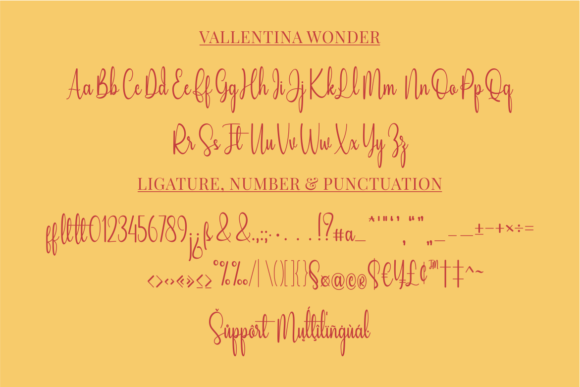 Vallentina Wonder Font Poster 3