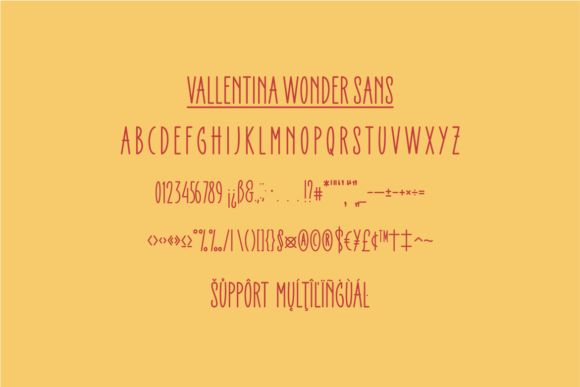 Vallentina Wonder Font Poster 4