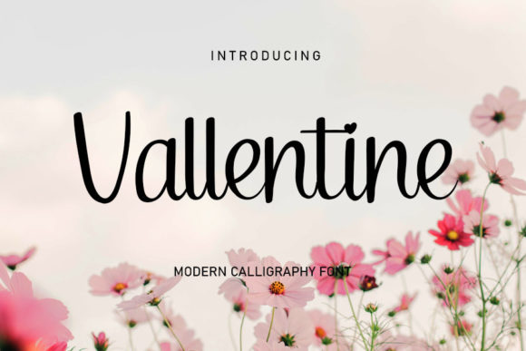 Vallentine Font Poster 1