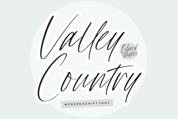 Valley Country Script Font Poster 1
