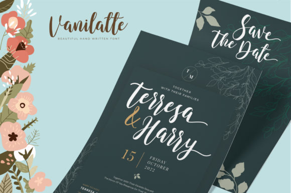 Vanilatte Font Poster 2