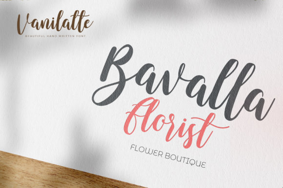 Vanilatte Font Poster 4