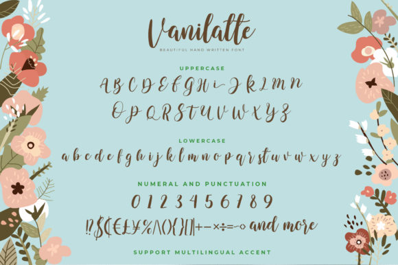 Vanilatte Font Poster 7