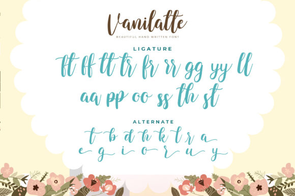 Vanilatte Font Poster 8