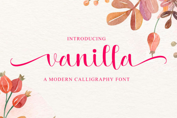 Vanilla Font Poster 1