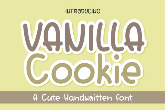 Vanilla Cookie Font Poster 1