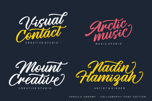 Vanilla Creamy Font Poster 2
