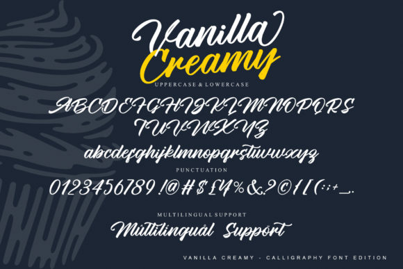 Vanilla Creamy Font Poster 11