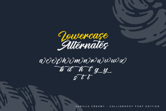 Vanilla Creamy Font Poster 12
