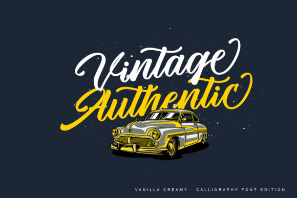 Vanilla Creamy Font Poster 6