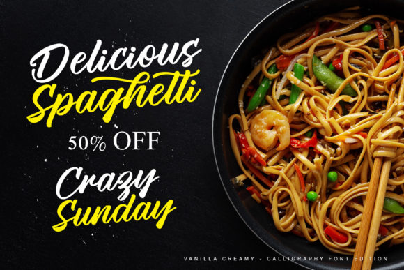 Vanilla Creamy Font Poster 8