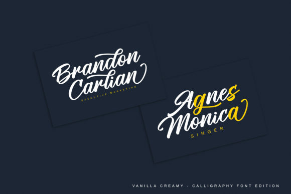 Vanilla Creamy Font Poster 9
