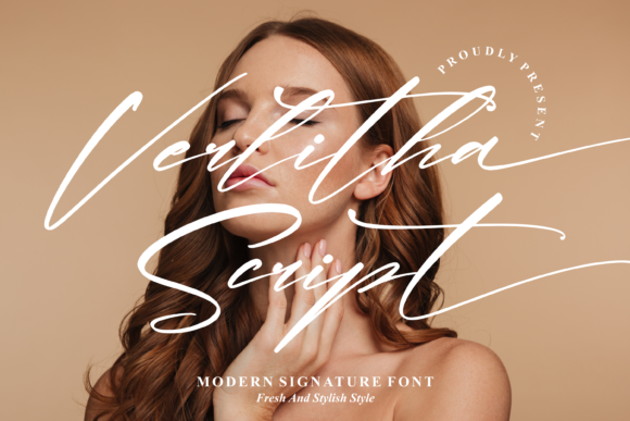 Verlitha Script Font Poster 1