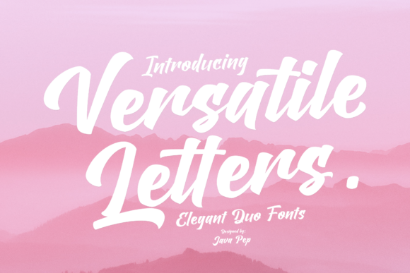 Versatile Letters Duo Script Font Poster 1