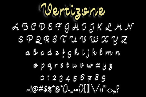 Vertizone Font Poster 3