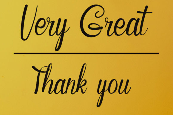 Very Great Font Poster 6