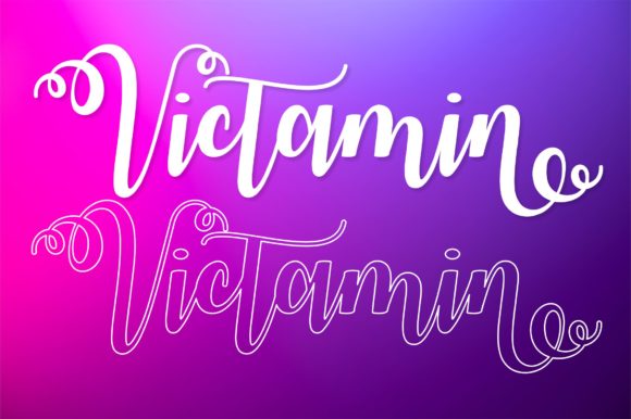Victamin Font Poster 2
