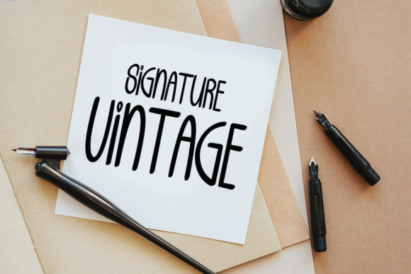 Vintage Font Poster 2