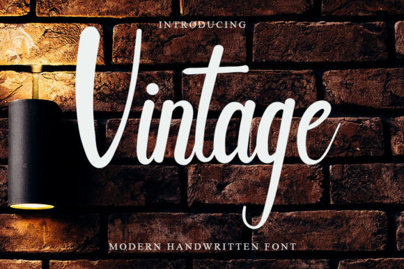 Vintage Font Poster 1
