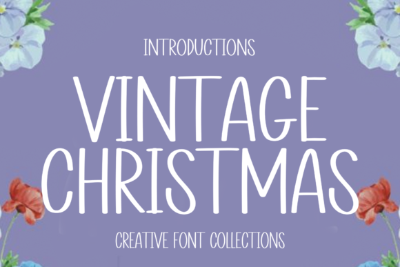 Vintage Christmas Font Poster 1