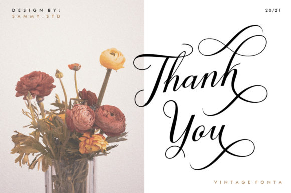 Vintage Fonta Font Poster 11