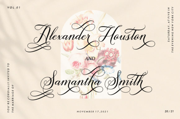 Vintage Fonta Font Poster 4