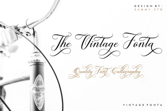 Vintage Fonta Font Poster 7