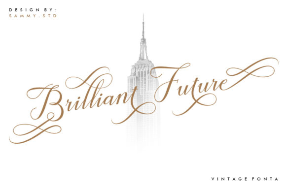 Vintage Fonta Font Poster 8