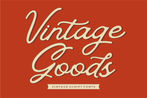 Vintage Goods Script Font Vintage Goods Script Font Poster 1