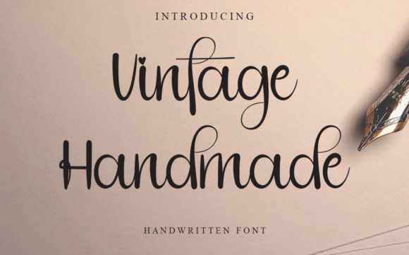 Vintage Handmade Font Poster 1