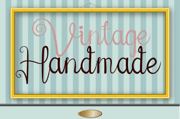 Vintage Handmade Font Poster 1