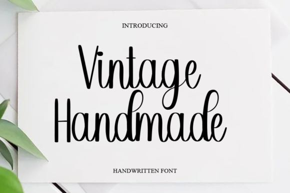 Vintage Handmade Font Poster 1