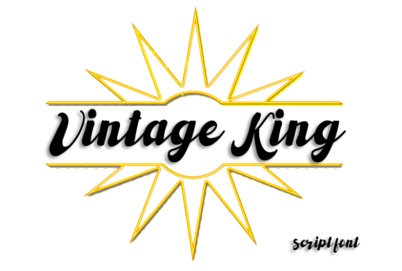 Vintage King Font Poster 1