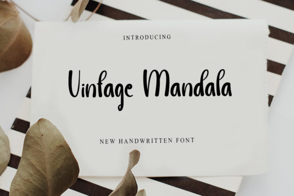 Vintage Mandala Font Poster 1