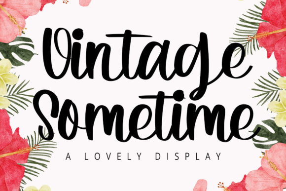 Vintage Sometime Font