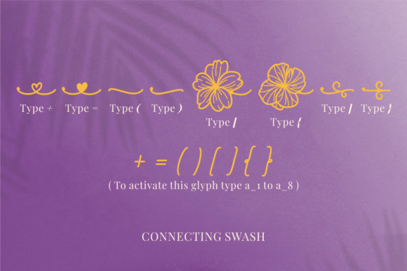 Viola Birth Flower Font Poster 6