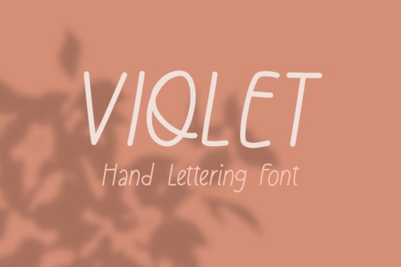 Violet Font Poster 1