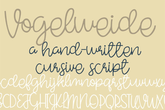 Vogelweide Font Poster 1