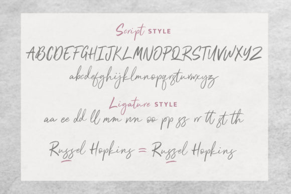 Wallgain Font Poster 2