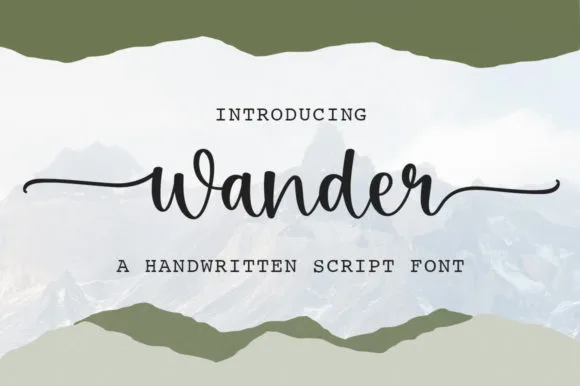 Wander Font Poster 1