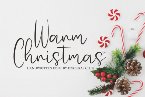 Warm Christmas Font Poster 1