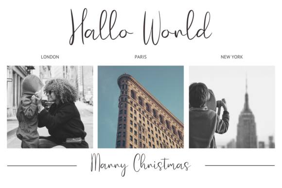 Warm Christmas Font Poster 4