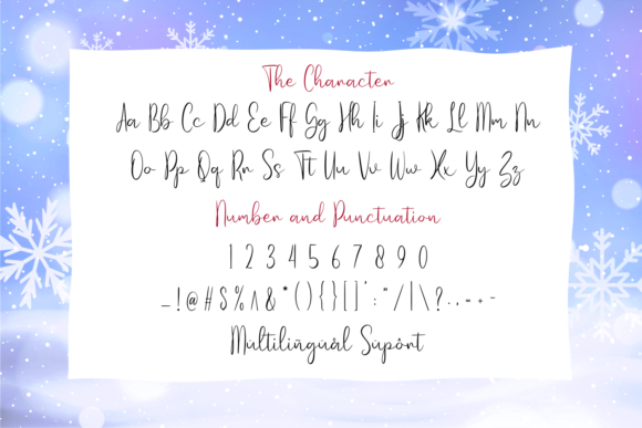Warm Christmas Font Poster 6