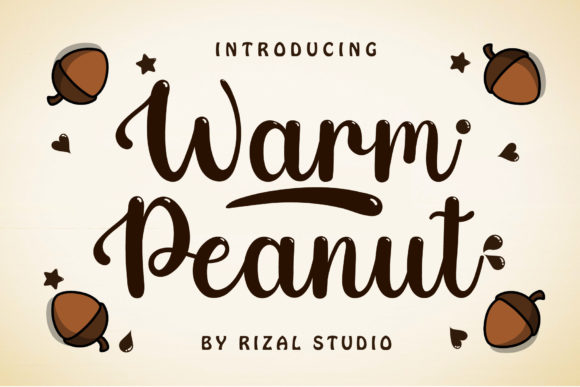 Warm Peanut Font Poster 1