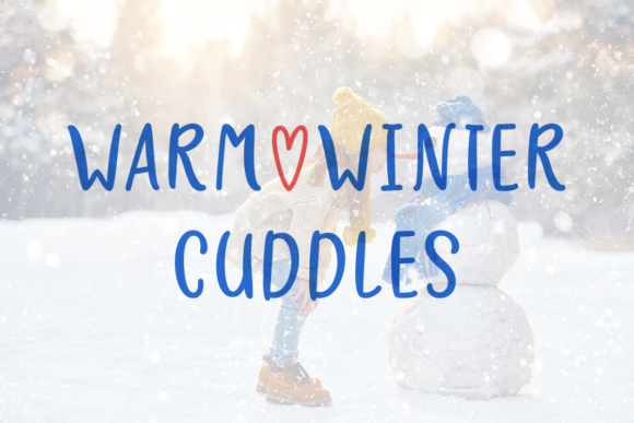 Warm Winter Cuddles Font Poster 1