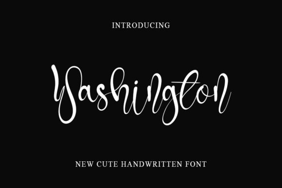 Washington Font Poster 1